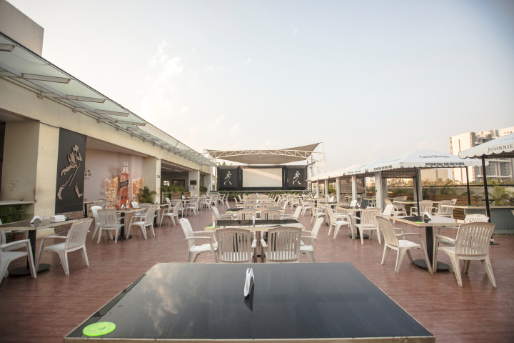 The roof garden